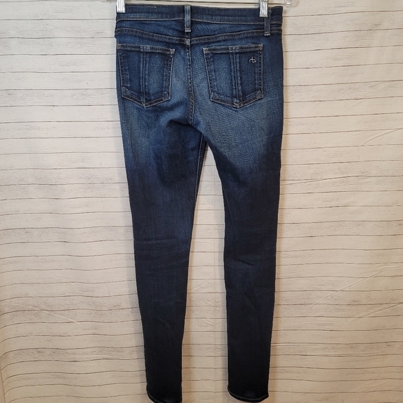Rag & Bone WOODFORD DARK WASH SKINNY JEANS, SZ 26 - Picture 4 of 7